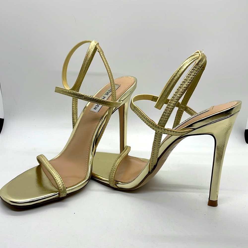 Steve Madden Gold Strappy Heels